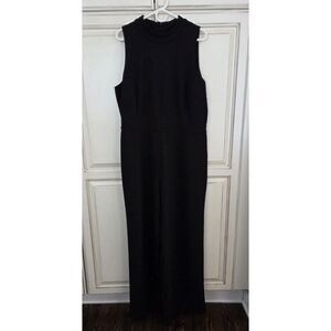 Alfani One Piece Jumpsuit Romper Pant Suit Sleeveless Black‎ Xl
